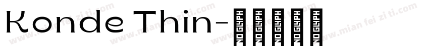 Konde Thin字体转换